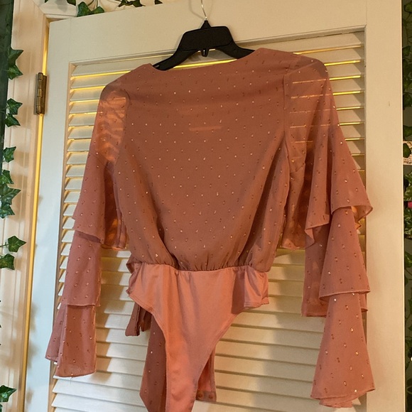 ‘Dusty Pink’ Blouse Bodysuit by Peach Love California - Picture 8 of 11